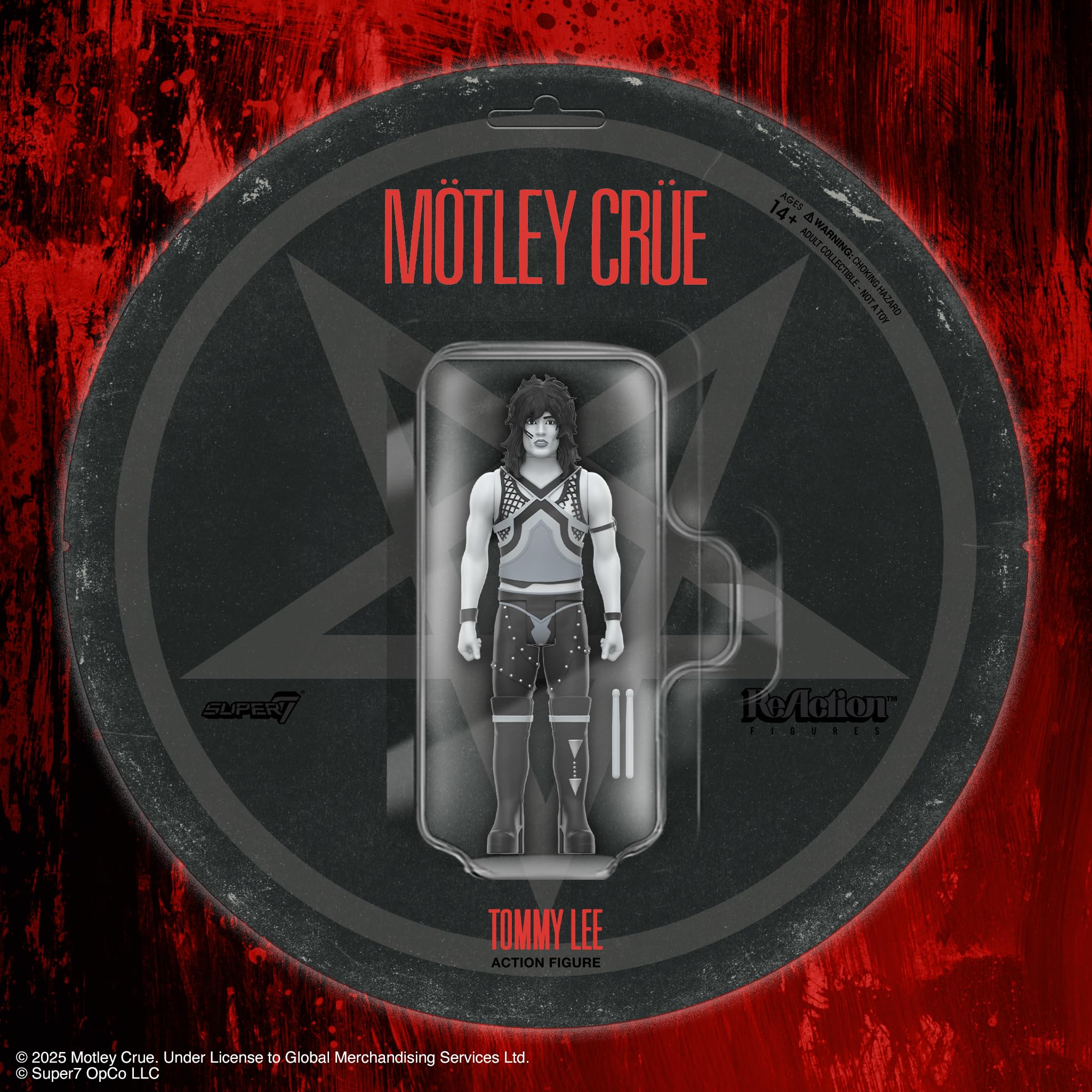 Amazon.com: Super7 Motley Crue Tommy Lee Shout At The Devil (Black